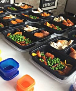 3-Compartment Bento Lunch Box / Sturdy Plastic Food Containers (Set Of 10) Wi.. 11 57 984d852b 59af 4283 ab83 81c724f8e74c