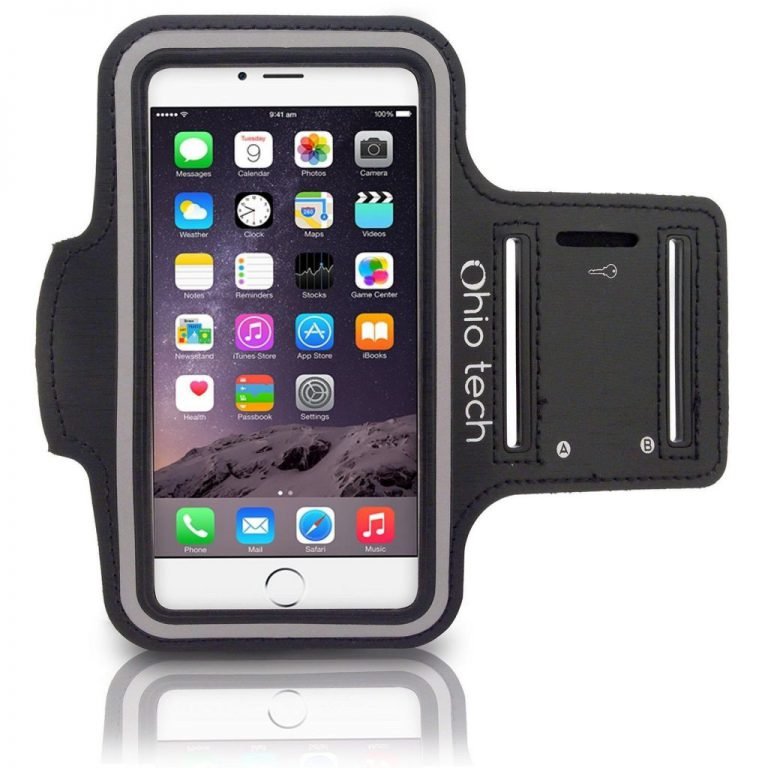 Ohio Tech Iphone Running & Exercise Armband For Iphone 6 5 5S 5C 4 4S - Black