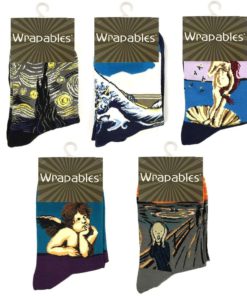 Wrapables Famous Painting Masterpiece Artwork Crew Socks (5 Pairs) Collection 2 13 57 98a29839 5ced 48c6 b318 68b9e6e13bdd