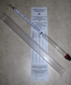 Proof And Tralle Hydrometer With 12' Glass Test Jar 9 57 9c265e4f 2a86 413d a4c6 e40ebf4ba054