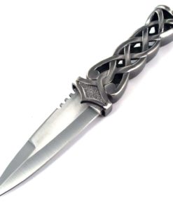 Alternative view of Ace Martial Arts Supply New Scottish Celtic Gaelic Twist Knot Blue Ruby Gemst..