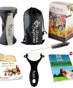 Alternative view of Spiral Slicer Spiralizer Complete Bundle - Best Vegetable Cutter - Zucchini P..