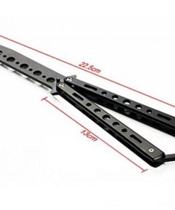 Generic Metal Practice Bali Song Butterfly Trainer Knife Black 13 57 9e43df07 2bd3 49d4 a2a6 ca36925808f8