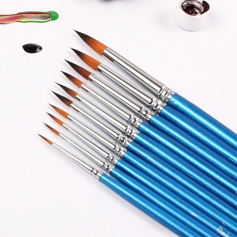 Dainayw Detail Paint Brushes Set-10 Piece Miniature Brushes For Art Painting ..