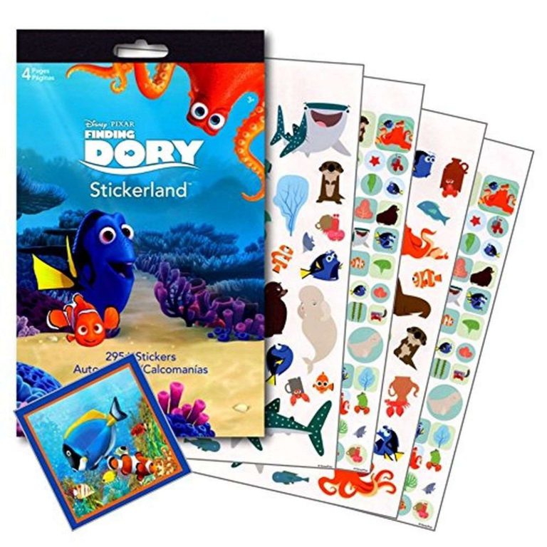 Finding Dory Stickers - Over 295 Reward Stickers Featuring Nemo Squirt Crush ..