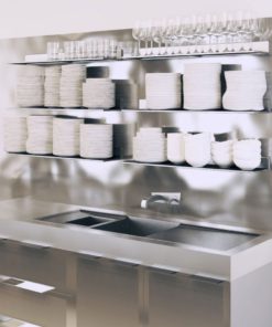 Stainless Steel Restaurant Bar Cafe Kitchen Floating Wall Shelf 8X30 Inch Pre.. 7 57 a023a831 6411 4f97 8d40 5c7a41084939