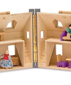 Alternative view of Melissa & Doug Fold & Go Wooden Dollhouse