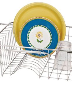 Better Houseware Adjustable Over Sink Dish Drainer In Stainless Steel