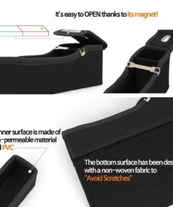 Kmmotors Coin Side Pocket Car Seat Wedge Organizer Black Driver 16 57 a134444f aefc 480f 890a 07eb78087b0f