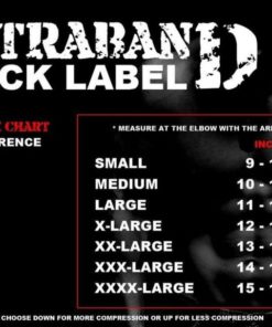 Alternative view of Contraband Black Label 1900 7Mm Neoprene Elbow Sleeves (Pair) Black/White