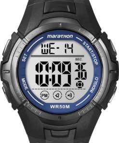 Timex Men's T5K359M6 Marathon Watch With Black Resin Band