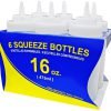 New Star Foodservice 26177 Plastic Wide Mouth Squeeze Bottles 16-Ounce Set Of.. 20 57 a20a5600 6eb3 4e76 bc76 f490eada88ca