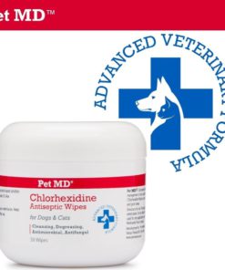 Pet Md - Chlorhexidine Wipes With Ketoconazole And Aloe For Cats And Dogs - 5.. 5 57 a21542ff dd25 4195 9ebd c8dda177e26d