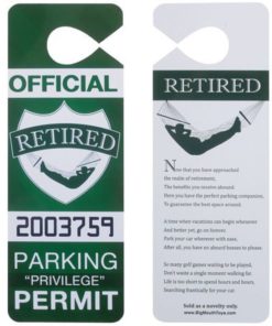 Loftus Mg-0008 Retired Parking Permit