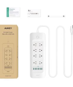 Aukey Surge Protector 6 Ports 6A Usb Charger With 8 Outlets Power Strip 5Ft C.. 13 57 a2aeaddf fad5 4fda b001 13e018038447