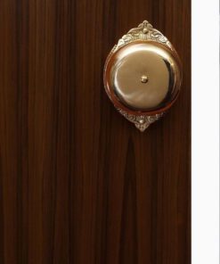 Alternative view of A29 Victorian Twist Hand Turn Doorbell Handmade Polished/Lacquered Brass
