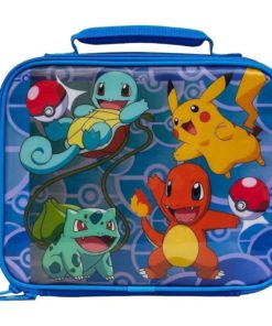 Pokemon Pikachu Squirtle Bulbasaur And Charmander Lunch Kit 10 X 4 X 8 Inches