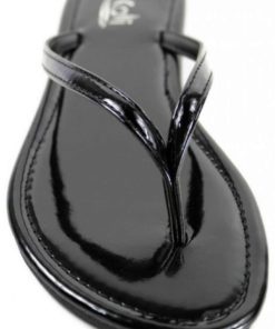 Kali Footwear Women's Twins Basic Patent Flat Thong Sandal Black 6 B(M) Us 10 57 a3e472af 6a28 4ab1 937b 20e7ea400e3e