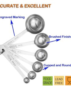 Accmor 11-Piece Stainless Steel Measuring Spoons/Cups Set - Premium Stackable.. 10 57 a4c9ce9c ffaf 485b a896 d9cb3ba67ecf