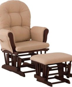 Alternative view of Storkcraft - Beige Bowback Glider Rocker And Ottoman Beige Cushions Choose Yo..