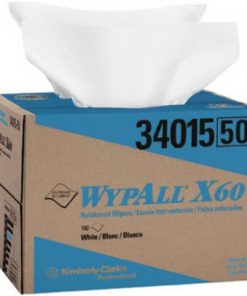 Wypall X60 Reusable Wipers (34015) In Brag Box White 180 Sheets / Box 1 Box /..