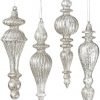 Sullivans - Antiqued Silver Mercury Style Glass Drop Finial Christmas Tree Or.. 13 57 a6f5d025 b45f 4cc4 a578 68a53bc21ccc
