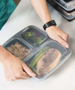 Meal Prep Zone 3 Compartment Food Storage Containers With Lids For Portion Co.. 17 57 a70042f1 1d4c 4f74 bed9 378fe7374c5d