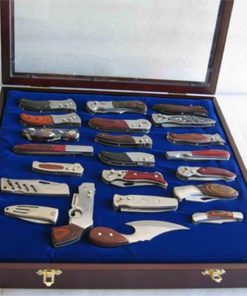 Knife Display Case Wall Shadow Box For Hunting Pocket Swiss Army Knives Displ.. - $88.95