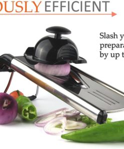 Alternative view of Chef's Inspirations Premium V Blade Stainless Steel Mandoline Food Slicer Cut..
