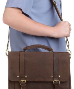 Leabags Omaha Genuine Buffalo Leather Briefcase In Vintage Style Nutmeg 16 57 a825c940 0037 4c77 9bec e3fd406d9d64