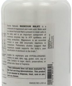 Source Naturals Magnesium Malate 1250Mg 360 Tablets 1 14 57 a901ecfc f8ad 4695 a475 e7da0b4c9a6a