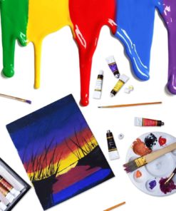 Alternative view of Acrylic Paint 24 Set By Crafts 4 All For Papercanvaswoodceramicfabric & Craft..