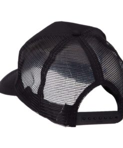 Alternative view of Skull And Choppers Embroidered Military Patched Mesh Cap - Jolly Roger One Size