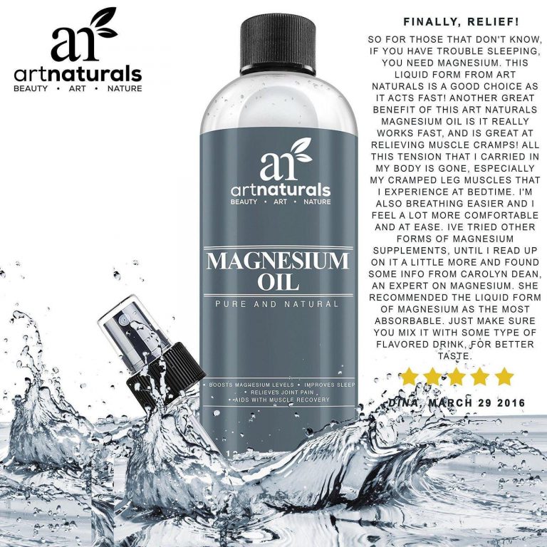 Art Naturals Magnesium Oil 12 Oz - Best Natural Deodorant - Reduces Migraines.. - $19.95