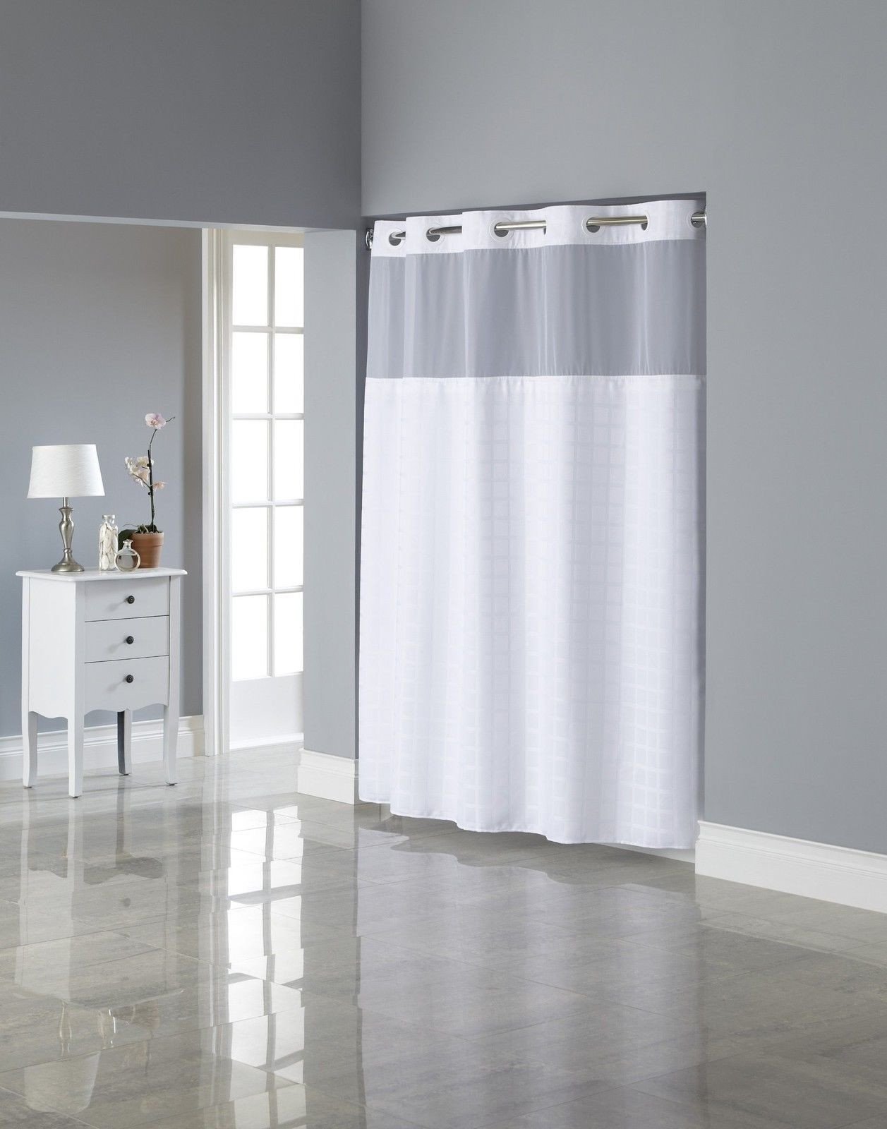 home goods hookless shower curtain