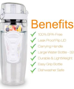 Ezisoul Large 32Oz Fruit Infuser Water Bottle - Best Bpa-Free Fruit Infusion .. 10 57 accdc6ff b47a 4d6e afb3 d3fdd8ac9168