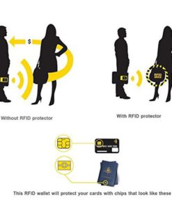 Meku Rfid Blocking Wallet Slim Front Pocket Leather Card Holder With Id Window 10 57 aebebf97 13fb 44d5 9327 30f4a43684c9