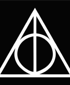 Deathly Hallows Harry Potter (2 Stickers Of 2") Die Cut Vinyl Car Decal Stick..