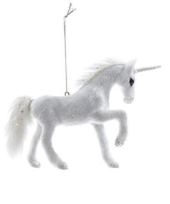 Kurt Adler 4.5" Plush Unicorn Ornament