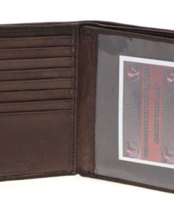 Alternative view of Paul & Taylor Men's Leather Hipster Center Flap Bifold Wallet - Multiple Colo..