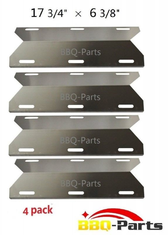 Bbq-Parts Spa231 (4-Pack) Stainless Steel Bbq Gas Grill Heat Plate Heat Shiel..