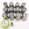 Russian Piping Tips 13Pcs/Set Kootips Stainless Steel Large Size Icing Syring.. 5 57 b3d2e5f9 4eae 4eb7 96cc 8dd785f9ac63
