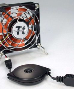 Thermaltake Mobile Fan Ii External Usb Cooling Fan - Us Black, Orange 8Cm