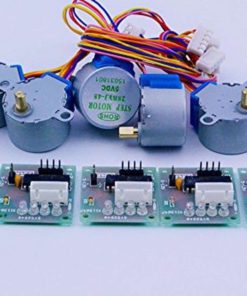 Coobl 5Sets Stepper Motor 28Byj-48 5V Dc 4-Phase 5-Wire + Uln2003 Driver Board
