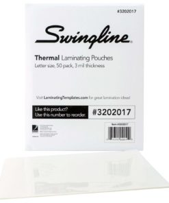 Alternative view of Swingline Thermal Laminating Pouch Letter Size Standard Thickness 50/Pack (32..