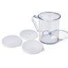 New Star Foodservice 22513 Polycarbonate Dredge Shaker With 3 Lids 10-Ounce C.. - $64.95