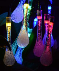 Kitclan 20Ft 30Leds Outdoor Solar String Lights - Multi-Color Water Drop Stri.. 27 57 b64b06d3 54c6 4efb 8123 335b6c070fba 1