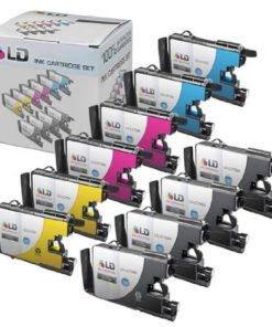 Ld Compatible Lc75 Bulk Set Of 10 High Yield Ink Cartridges: 4 Black & 2 Eac..