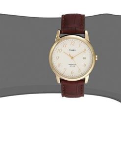Timex Men's T2M441 Easy Reader Gold-Tone Watch With Brown Leather Band 4 57 b6e604c8 dc72 430c 94a0 ce055dcb32d0