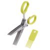 Herb Scissors - 5 Sharp Blades - Diamond Shield Package - Cuts Slices And Cho..